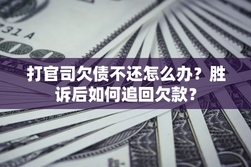武汉打官司欠债不还怎么办？胜诉后如何追回欠款？