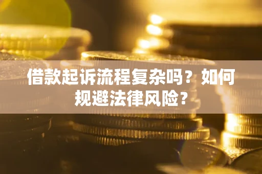 武汉借款起诉流程复杂吗？如何规避法律风险？