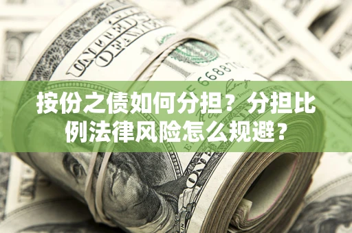 武汉按份之债如何分担？分担比例法律风险怎么规避？