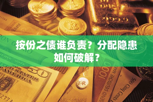 武汉按份之债谁负责？分配隐患如何破解？