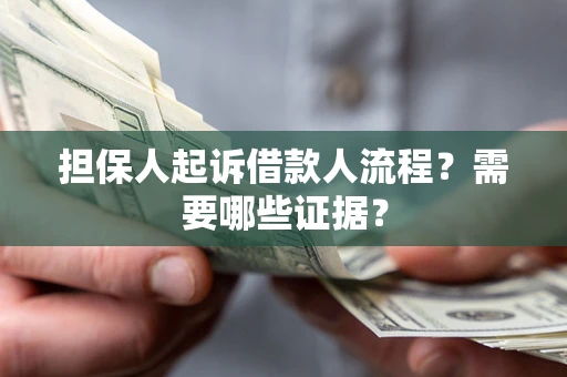 武汉担保人起诉借款人流程？需要哪些证据？