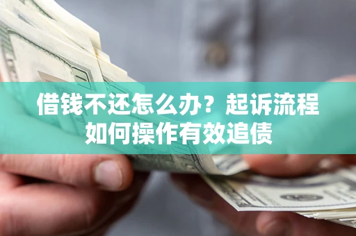 武汉借钱不还怎么办？起诉流程如何操作有效追债