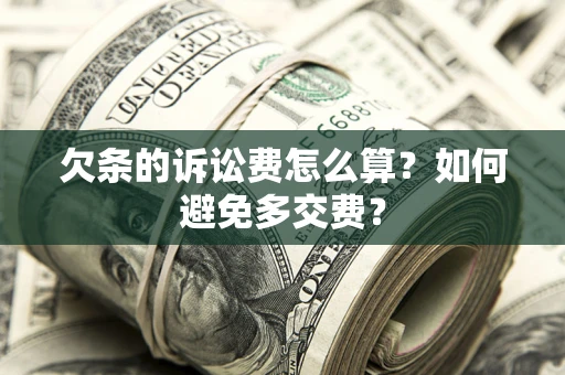 武汉欠条的诉讼费怎么算？如何避免多交费？