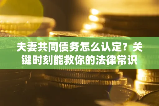 武汉夫妻共同债务怎么认定？关键时刻能救你的法律常识