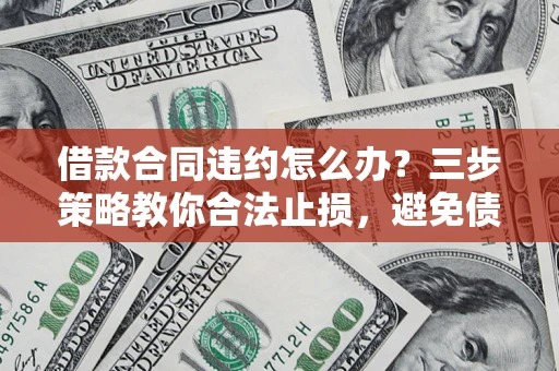 武汉借款合同违约怎么办？三步策略教你合法止损，避免债务危机升级