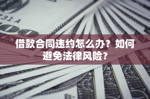 武汉借款合同违约怎么办？如何避免法律风险？