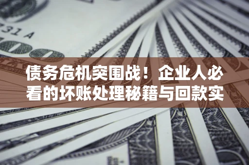 武汉债务危机突围战！企业人必看的坏账处理秘籍与回款实战指南